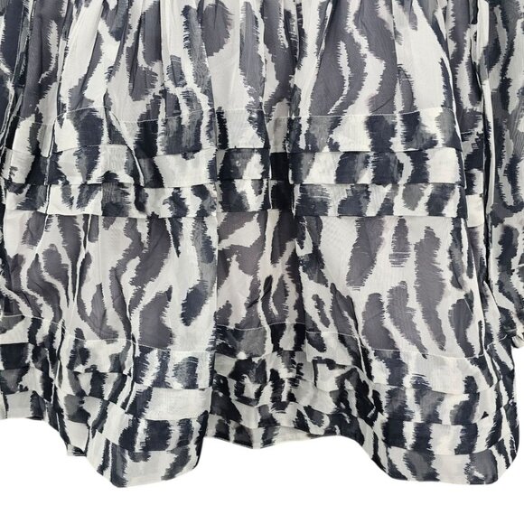 Anthropologie Maeve Womens XXS Long Sleeve Collared Sheer Mini‎ Dress NWT - Picture 7 of 16